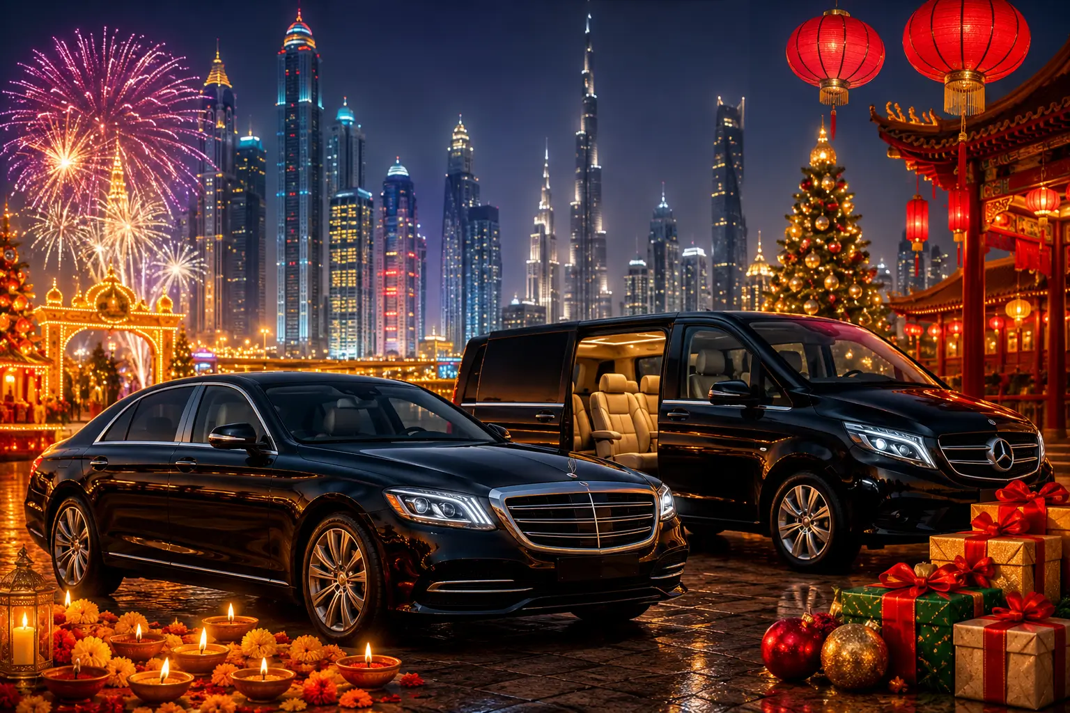 Diwali, Chinese New Year, Christmas: How Dubai’s Limo Demand Shifts by Community