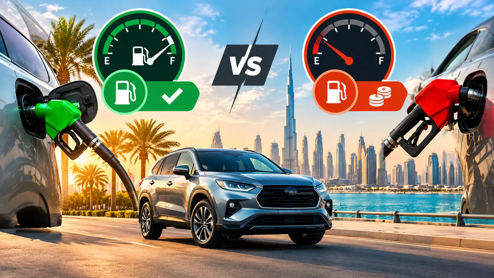 Rental Car Fuel Policies in Dubai: Full Tank vs Pay as You Go